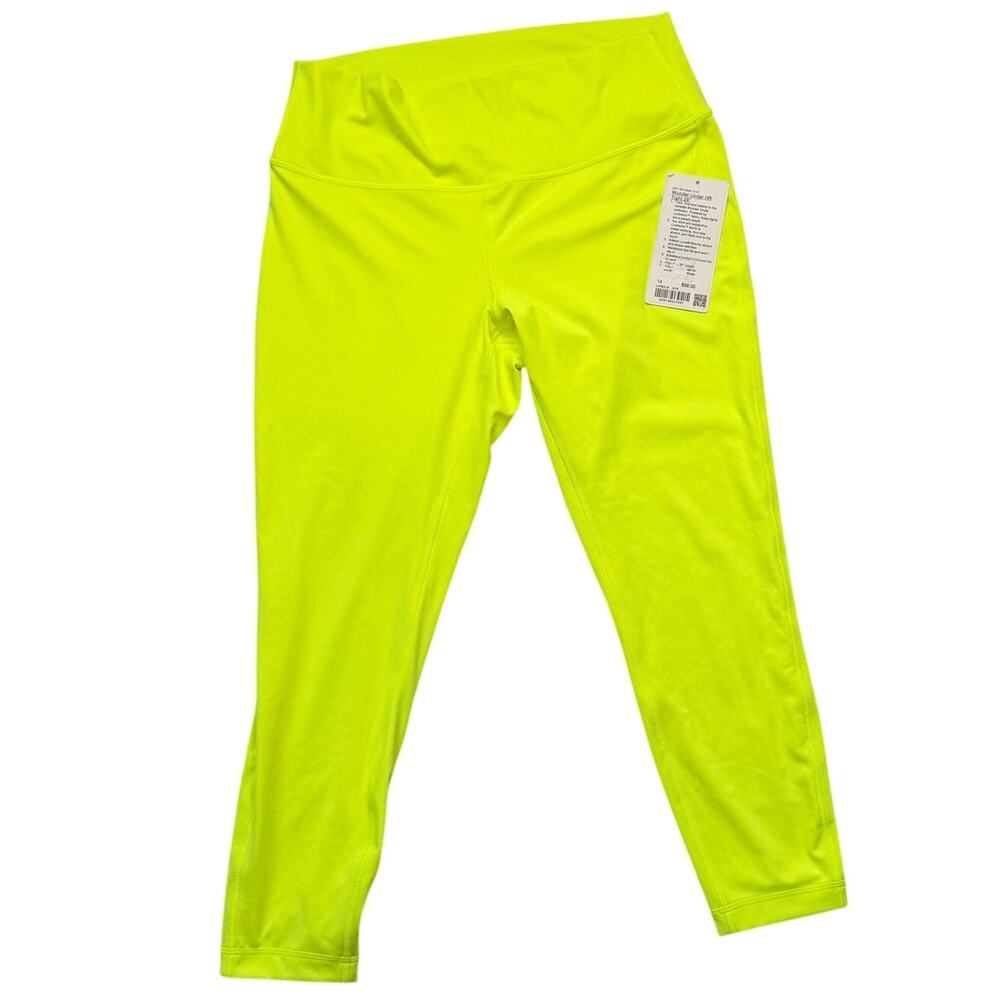 Lululemon Wunder Under High Rise Leggings 25” Size 14 Electric Yellow NWT